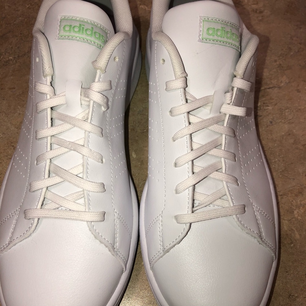 Advantage Base Adidas White and Green